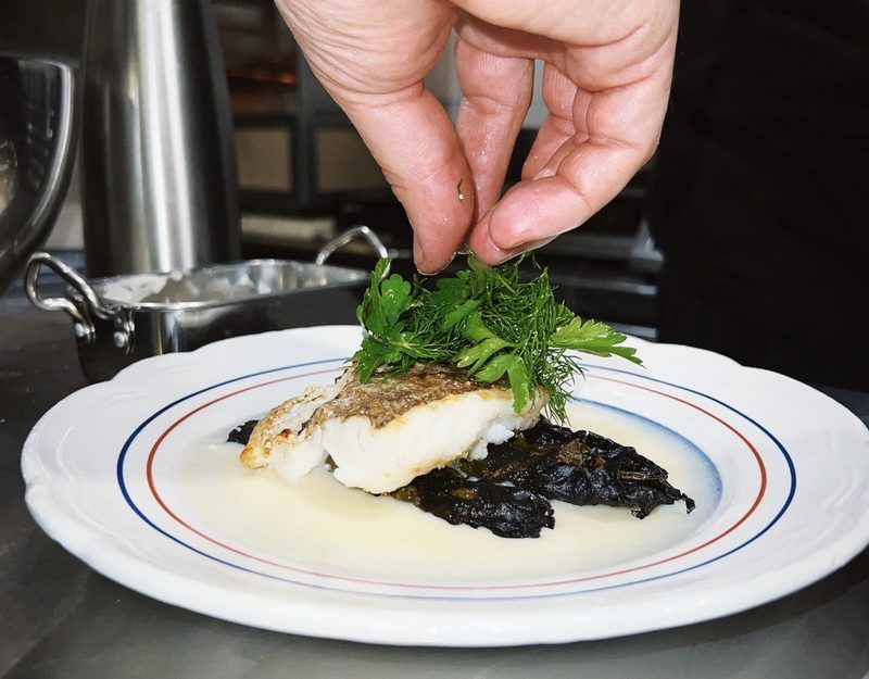 Fish, herbs