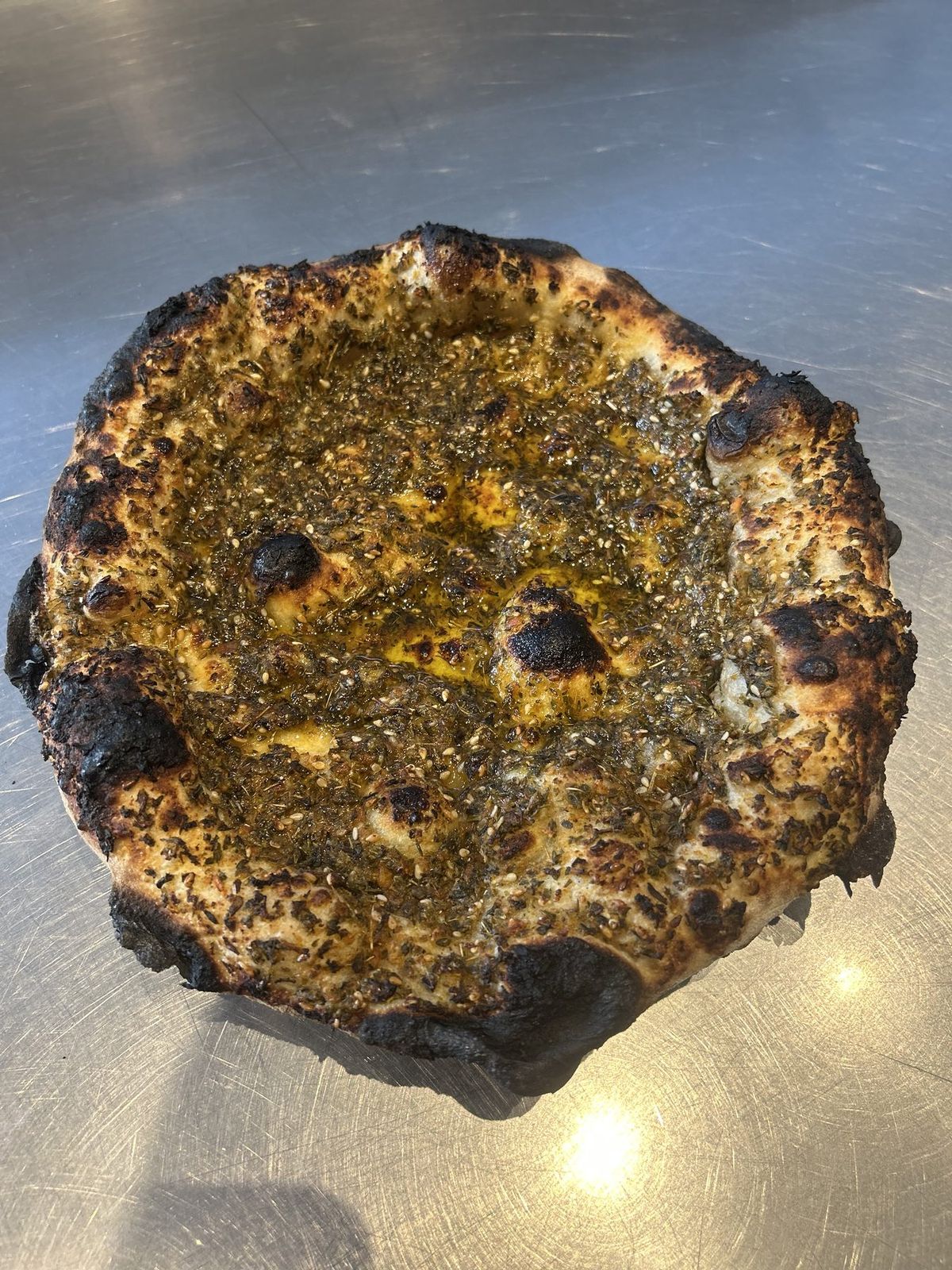 Flatbread, wood-fired oven